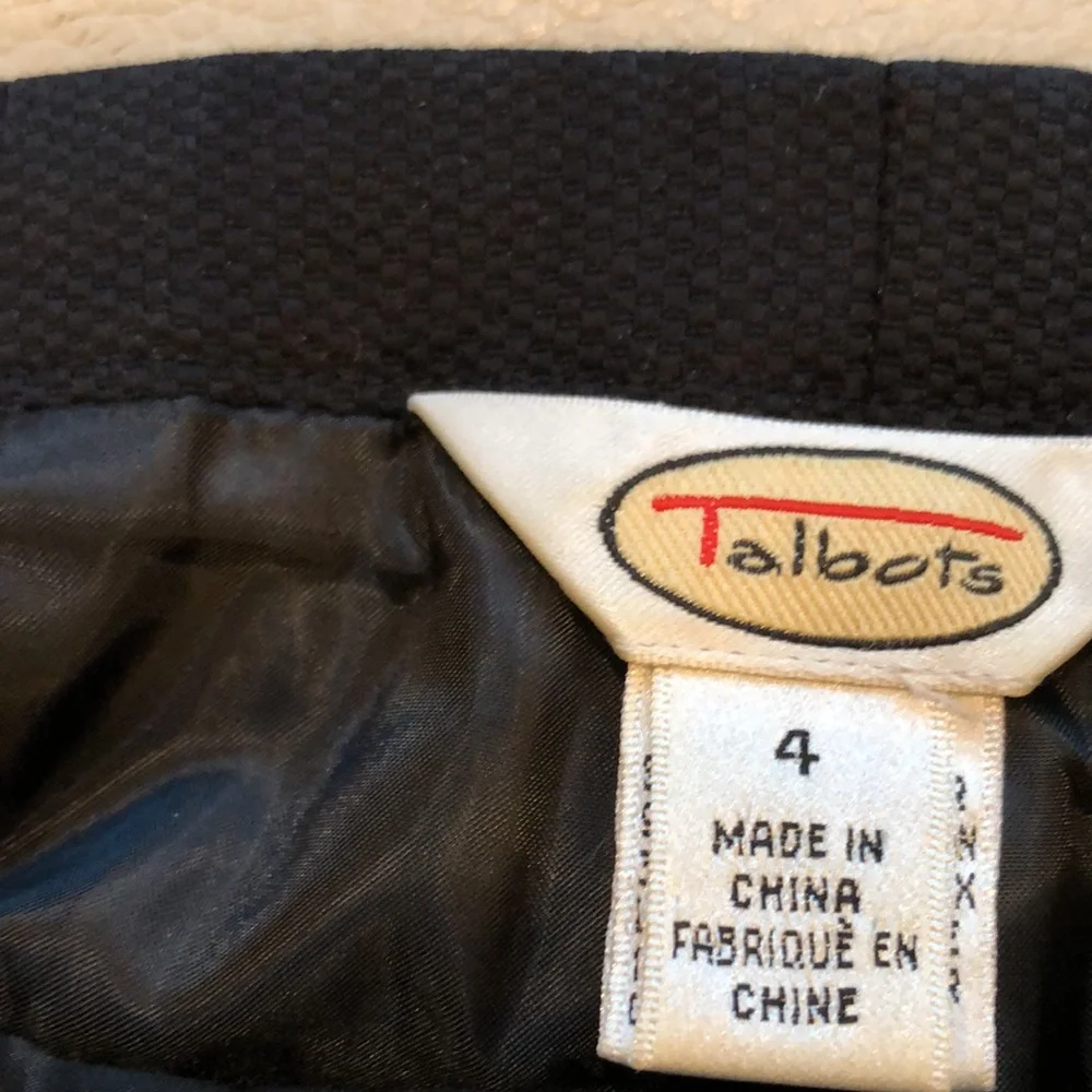 Talbots black waffle side zip pants - Picture 7 of 7
